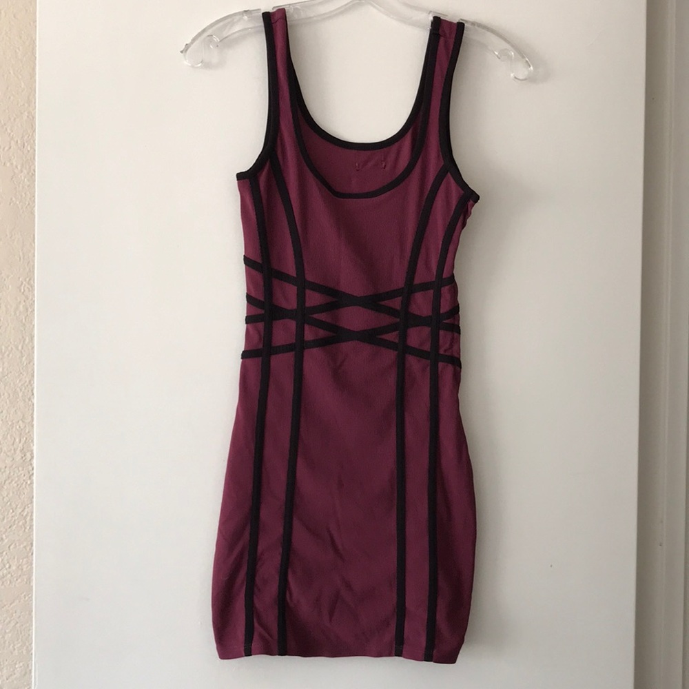 Guess purple bodycon dress size XS